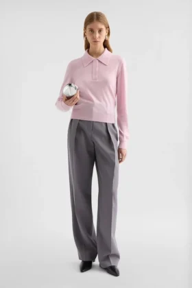 Pantaloni in gabardine di lana
