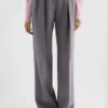 Pantaloni in gabardine di lana