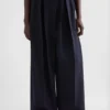 Pantaloni in gabardine di lana