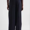 Pantaloni in gabardine di lana