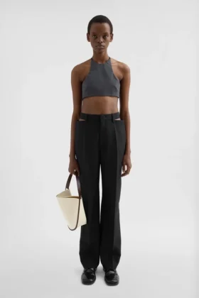Pantaloni in misto lana