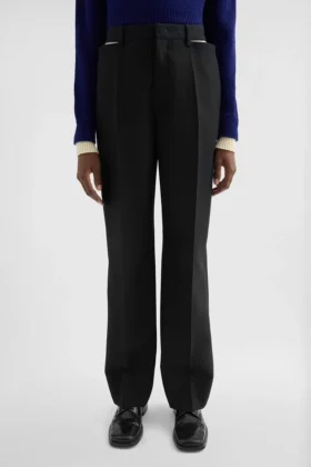 Pantaloni in misto lana
