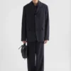 Pantaloni in popeline di lana