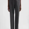 Pantaloni in popeline di lana