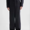 Pantaloni in popeline di lana