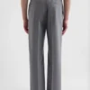 Pantaloni in popeline di lana