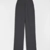 Pantaloni in popeline di lana