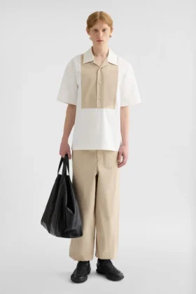 Pantaloni in popeline misto cotone