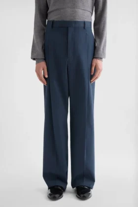 Pantaloni in popeline misto cotone