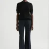 Pantaloni sartoriali in gabardine di lana
