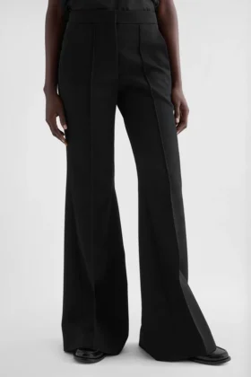 Pantaloni svasati in lana