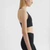 Reggiseno sportivo in jersey elasticizzato
