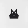 Reggiseno sportivo in jersey elasticizzato