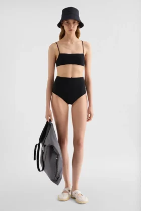 Slip bikini in jersey a vita alta