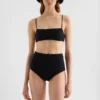 Slip bikini in jersey a vita alta