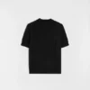 T-shirt in maglia di cotone a punto traforato
