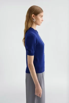 T-shirt in maglia di lana leggera