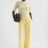 T-shirt in maglia mista cashmere