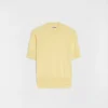 T-shirt in maglia mista cashmere