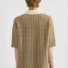 T-shirt polo in maglia di cotone