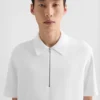 T-shirt polo in piquet di cotone