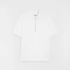 T-shirt polo in piquet di cotone