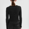 Top fluido in viscosa con collo rotondo