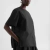 Top leggero in cotone con collo a giro