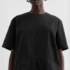 Top leggero in cotone con collo a giro