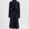 Trench in gabardine di lana