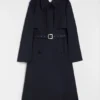 Trench in gabardine di lana